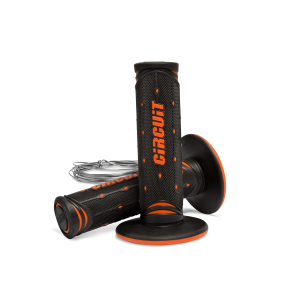 POIGNEE MOTO CROSS/ENDURO JUPITER NOIR/ORANGE
