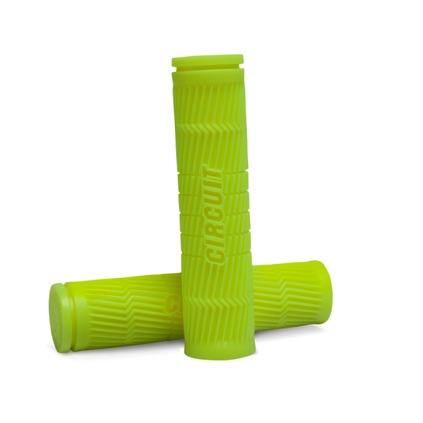 POIGNEE VELO CIRCUIT EQUIPMENT MODELE FLASH  JAUNE FLUO
