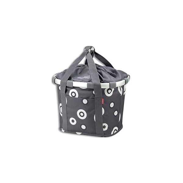 Sacoche avant Klickfix Reisenthel Anthracite/cercles